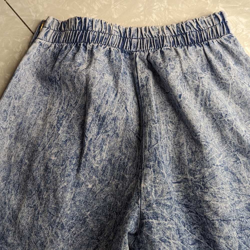 Vintage 80s sailor acid washed jean shirt and pants set - Picture 15 of 15